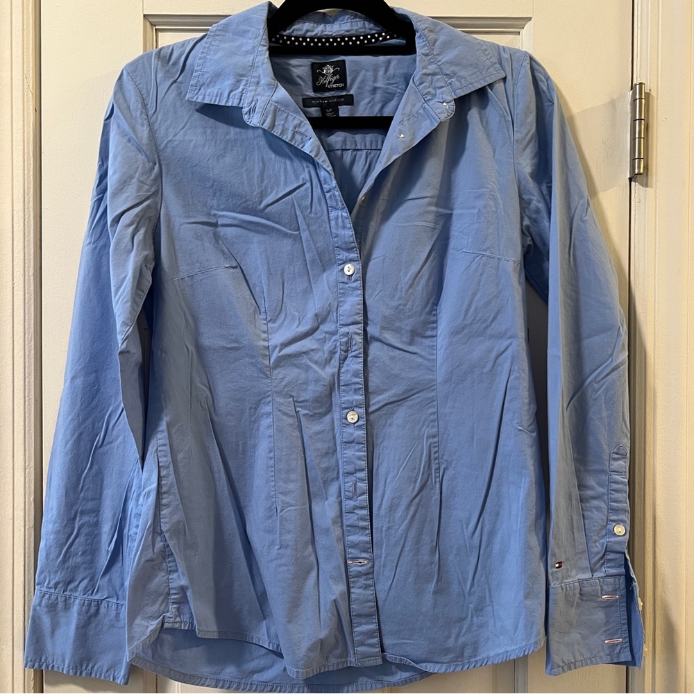Tommy Hilfiger soft blue women’s button down